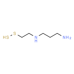 ChemSpider 2D Image | 2-[(3-Aminopropyl)amino]ethyl hydrodisulfide | C5H14N2S2