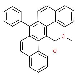 ChemSpider 2D Image | Methyl 7-phenylbenzo[m]tetraphene-14-carboxylate | C30H20O2