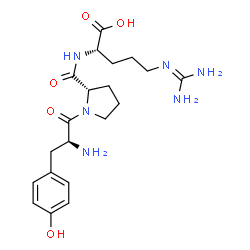 ChemSpider 2D Image | L-Tyrosyl-L-prolyl-N~5~-(diaminomethylene)-L-ornithine | C20H30N6O5