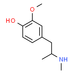 ChemSpider 2D Image | 4-hydroxy-3-methoxymethamphetamine | C11H17NO2