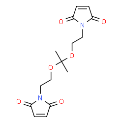 ChemSpider 2D Image | 1,1'-[2,2-Propanediylbis(oxy-2,1-ethanediyl)]bis(1H-pyrrole-2,5-dione) | C15H18N2O6