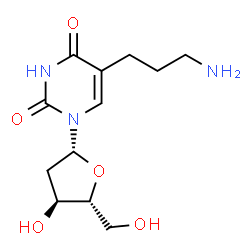ChemSpider 2D Image | 5-(3-Aminopropyl)-2'-deoxyuridine | C12H19N3O5
