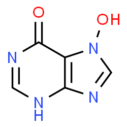 ChemSpider 2D Image | 7-Hydroxy-3,7-dihydro-6H-purin-6-one | C5H4N4O2