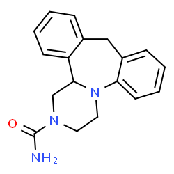 ChemSpider 2D Image | 3,4,10,14b-Tetrahydrodibenzo[c,f]pyrazino[1,2-a]azepine-2(1H)-carboxamide | C18H19N3O