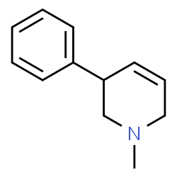 ChemSpider 2D Image | 1-Methyl-3-phenyl-1,2,3,6-tetrahydropyridine | C12H15N