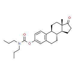 ChemSpider 2D Image | 17-Oxoestra-1,3,5(10)-trien-3-yl dipropylcarbamate | C25H35NO3