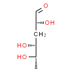 ChemSpider 2D Image | aldehydo-ascarylose | C6H12O4