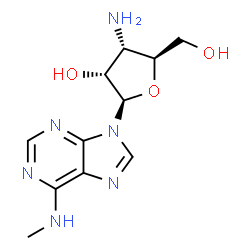 ChemSpider 2D Image | 3'-Amino-3'-deoxy-N-methyladenosine | C11H16N6O3