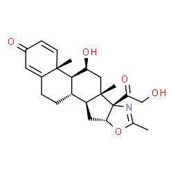 ChemSpider 2D Image | Deacetyldeflazacort | C23H29NO5