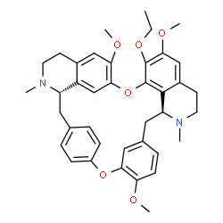 ChemSpider 2D Image | (1beta)-7-Ethoxy-6,6',12-trimethoxy-2,2'-dimethylberbaman | C39H44N2O6