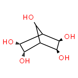 ChemSpider 2D Image | (2R,3S,5S,6R)-Bicyclo[2.2.1]heptane-2,3,5,6,7-pentol | C7H12O5