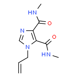 ChemSpider 2D Image | 1-Allyl-N,N'-dimethyl-1H-imidazole-4,5-dicarboxamide | C10H14N4O2
