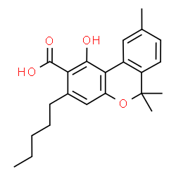 ChemSpider 2D Image | 1-Hydroxy-6,6,9-trimethyl-3-pentyl-6H-benzo[c]chromene-2-carboxylic acid | C22H26O4