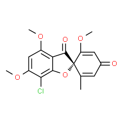 ChemSpider 2D Image | Dehydrogriseofulvin | C17H15ClO6