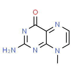 ChemSpider 2D Image | 2-Amino-8-methyl-4(8H)-pteridinone | C7H7N5O