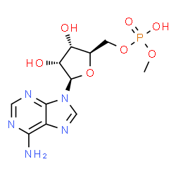 ChemSpider 2D Image | 5'-O-[Hydroxy(methoxy)phosphoryl]adenosine | C11H16N5O7P