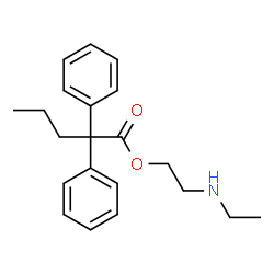 ChemSpider 2D Image | 2-(Ethylamino)ethyl 2,2-diphenylpentanoate | C21H27NO2