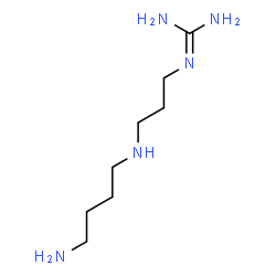 ChemSpider 2D Image | 2-{3-[(4-Aminobutyl)amino]propyl}guanidine | C8H21N5