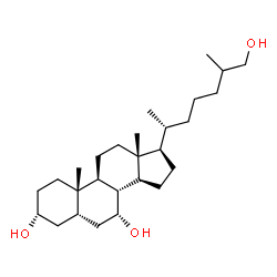 ChemSpider 2D Image | 5beta-cholestane-3alpha,7alpha,26-triol | C27H48O3