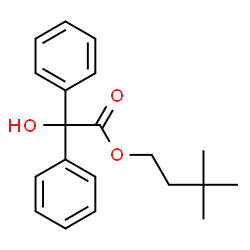 ChemSpider 2D Image | 3,3-Dimethylbutyl hydroxy(diphenyl)acetate | C20H24O3