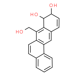 ChemSpider 2D Image | 7-(Hydroxymethyl)-8,9-dihydro-8,9-tetraphenediol | C19H16O3