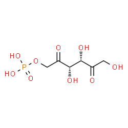 ChemSpider 2D Image | 1-O-Phosphono-D-threo-hexo-2,5-diulose | C6H11O9P