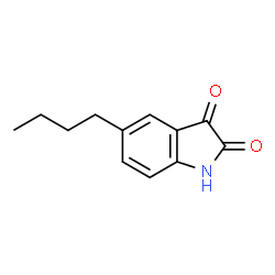 ChemSpider 2D Image | 5-Butylindoline-2,3-dione | C12H13NO2