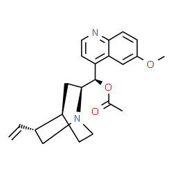 ChemSpider 2D Image | (4beta,8alpha,9R)-6'-Methoxycinchonan-9-yl acetate | C22H26N2O3