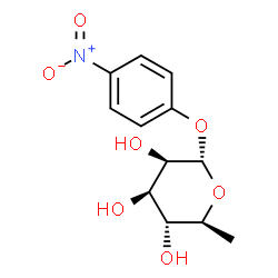 ChemSpider 2D Image | 4-Nitrophenyl a-L-rhamnopyranoside | C12H15NO7