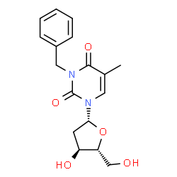 ChemSpider 2D Image | 3-Benzylthymidine | C17H20N2O5