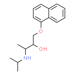 ChemSpider 2D Image | 3-(Isopropylamino)-1-(1-naphthyloxy)-2-butanol | C17H23NO2