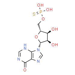 ChemSpider 2D Image | 5'-O-Thiophosphonoinosine | C10H13N4O7PS