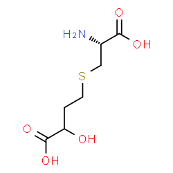 ChemSpider 2D Image | 4-{[(2R)-2-Amino-2-carboxyethyl]sulfanyl}-2-hydroxybutanoic acid | C7H13NO5S