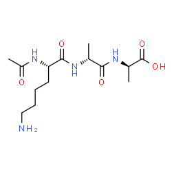 ChemSpider 2D Image | ACETYL-LYS-D-ALA-D-ALA | C14H26N4O5