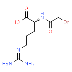ChemSpider 2D Image | D-Arginine, N2-(bromoacetyl)- | C8H15BrN4O3