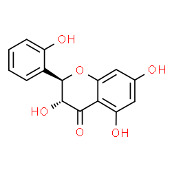 ChemSpider 2D Image | (2R,3R)-2',3,5,7-tetrahydroxyflavanone | C15H12O6