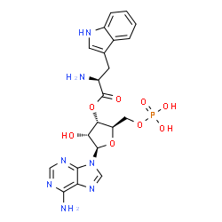 ChemSpider 2D Image | 3'-L-tryptophyl-AMP | C21H24N7O8P