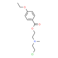 ChemSpider 2D Image | 2-[(2-Chloroethyl)(methyl)amino]ethyl 4-ethoxybenzoate | C14H20ClNO3