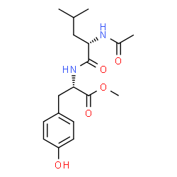 ChemSpider 2D Image | Methyl N-acetyl-L-leucyl-L-tyrosinate | C18H26N2O5