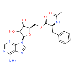 ChemSpider 2D Image | 5'-O-(N-Acetyl-L-phenylalanyl)adenosine | C21H24N6O6