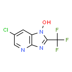 ChemSpider 2D Image | 6-Chloro-2-(trifluoromethyl)-1H-imidazo[4,5-b]pyridin-1-ol | C7H3ClF3N3O
