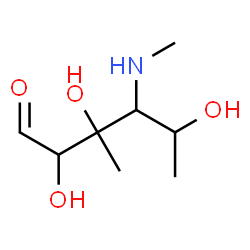 ChemSpider 2D Image | 4,6-Dideoxy-3-C-methyl-4-(methylamino)hexose | C8H17NO4