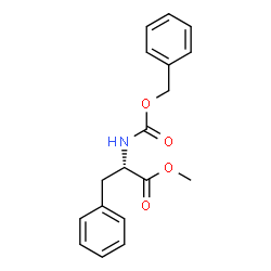 ChemSpider 2D Image | Methyl N-[(benzyloxy)carbonyl]-L-phenylalaninate | C18H19NO4