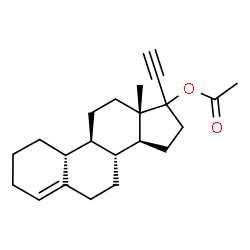 ChemSpider 2D Image | (17xi)-19-Norpregn-4-en-20-yn-17-yl acetate | C22H30O2