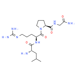 ChemSpider 2D Image | L-Leucyl-N~5~-(diaminomethylene)-L-ornithyl-L-prolylglycinamide | C19H36N8O4