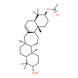 ChemSpider 2D Image | (3S,4aR,7aS,9aR,11S,13aR,13bS,15aS,15bR)-11-Hydroxy-4,4,7a,10,10,13a,15b-heptamethyl-2,3,4,4a,5,7,7a,8,9,9a,10,11,12,13,13a,13b,14,15,15a,15b-icosahydro-1H-naphtho[2',1':4,5]cyclohepta[1,2-a]naphthale
n-3-yl acetate | C32H52O3