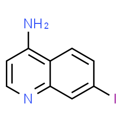 ChemSpider 2D Image | 7-Iodo-4-quinolinamine | C9H7IN2