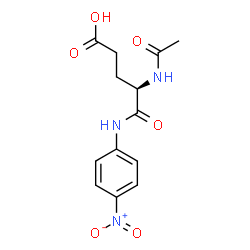 ChemSpider 2D Image | N~2~-Acetyl-N-(4-nitrophenyl)-D-alpha-glutamine | C13H15N3O6