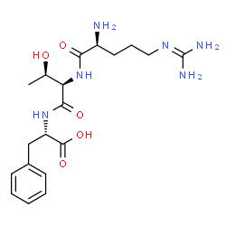 ChemSpider 2D Image | N~5~-(Diaminomethylene)-L-ornithyl-D-allothreonyl-L-phenylalanine | C19H30N6O5