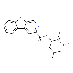 ChemSpider 2D Image | Methyl N-(9H-beta-carbolin-3-ylcarbonyl)-L-leucinate | C19H21N3O3